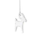 Glass Deco Goat Ornament