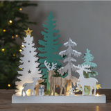 Reindeer Family Forest Scene