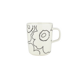 Oiva Piirto Unikko Mug - White / Black