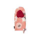 Pieni Unikko Oven Mitten - Dark Cherry / Salmon