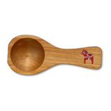 Wood Coffee Spoon - Dala Horse Print