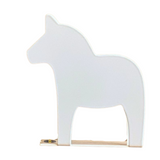 Dala Horse Napkin Holder - White