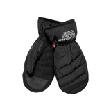 Down Puffer Mittens - Black