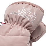 Down Puffer Mittens - Dusty Pink