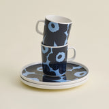 Unikko Breakfast Set - White, Blue