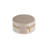 Jewelry Travel Case Velvet Light Clay Gold