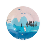 Moomin Forest & Lake Plate - Pink