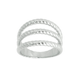 Rope Ring Triple Steel