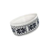 Snow Crystal Headband - White / Navy