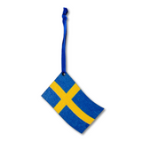 Swedish Flag Wood Ornament