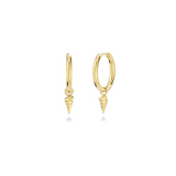 Tropic Hoops Spiral Shell Gold