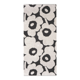 Unikko Bath Towel - Charcoal / Off-White