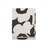 Unikko Bath Towel - Charcoal / Off-White