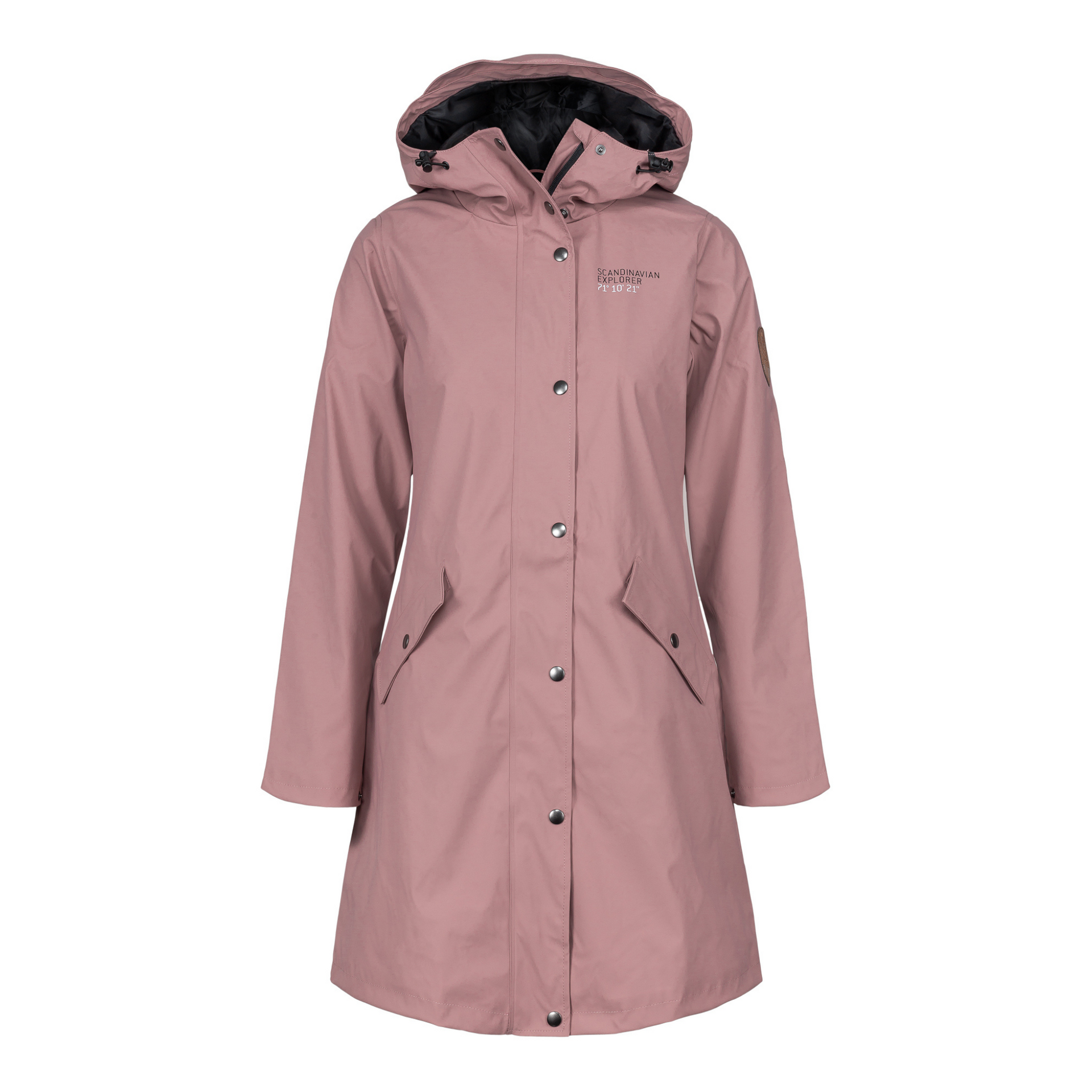 Pink fashion rain coat