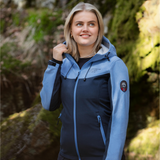 Women's 3 Layer Softshell Jacket - Navy / Light Blue